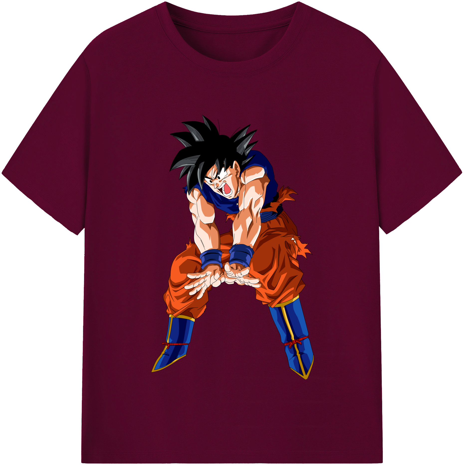 （画像用） ドラゴンボール 孫悟空（そん ごくう）Son Goku カカロット DRAGON BALL Kakarotto レディースカジュアルプリントTシャツ（綿100％）